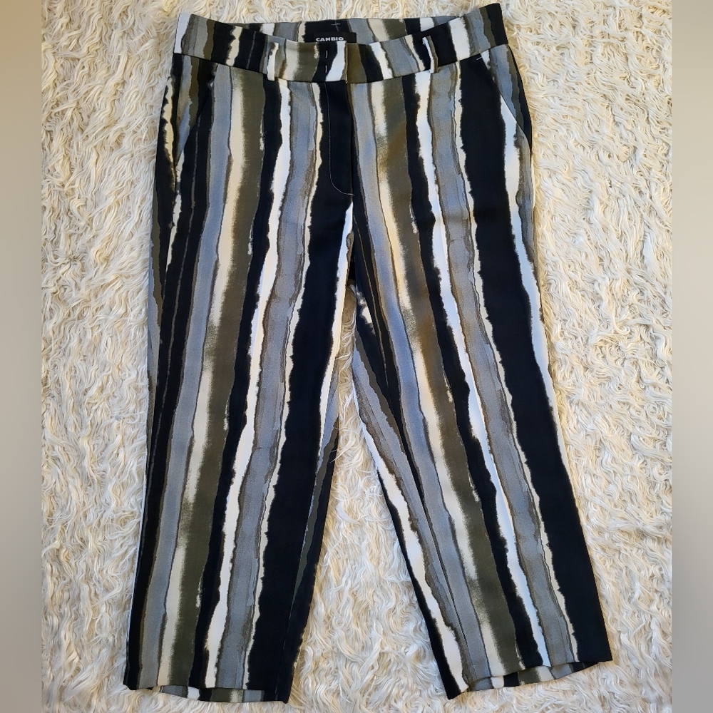 Cambio textile pants Claire BATIC STRIPE Size US 12